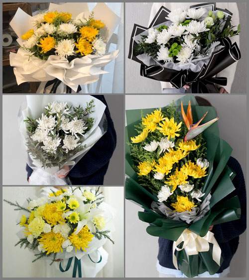 贵州六盘水水城县玉舍镇白事花束代送
